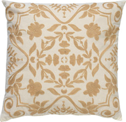 Dutch Decor MENA - Sierkussen katoen - 45x45 cm - Tobacco brown - bruin - Inclusief binnenkussen