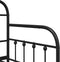 vidaXL - Bedframe - met - Uitschuifbed - - - Zwart, - 80x200 - cm, - Staal