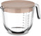 Mepal Chef it - Glas maatbeker met deksel - 1000 ml - Vaatwasmachine- en magnetronbestendig - Chalk