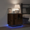 vidaXL - Nachtkasten - met - LED - - - 2 - stuks - - - Oud - Hout - - - 50x34,5x50 - cm