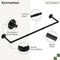 Noswo Premium Kledingstang - Kledingroede - Heavy Duty Koolstofstaal - Zwart (2 stuks)