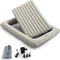 Costway Peuterreisbed - Opblaasbaar - Incl. Matras & Pomp - 165 x 118 x 20 cm - Grijs