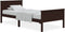 vidaXL - Bedframe - massief - grenenhout - donkerbruin - 100x200 - cm