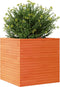 vidaXL - Plantenbak - 70x70x68,5 - cm - massief - grenenhout - wasbruin