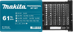 Makita P-70144 - Schroefbitset 61-delig - Diverse bitjes inclusief magnetische bithouder (61 stuks)