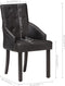 vidaXL - Eetkamerstoelen - 2 - st - echt - geitenleer - zwart