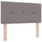 Hoofdbord met hoofdeinde Taupe 90 cm Stof