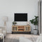 vidaXL - Tv-meubel - 105x30x45 - cm - bewerkt - hout - en - ijzer