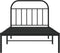 vidaXL - Bedframe - met - hoofdbord - metaal - zwart - 100x200 - cm