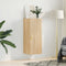 vidaXL - Hangkast - 34,5x34x90 - cm - sonoma - eikenkleurig