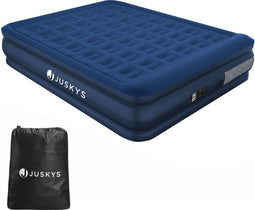 Juskys Sapri L - Zelfopblaasbaar Luchtbed - 2 Persoons - 197 x 154 x 45 cm - Blauw