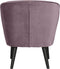 WOOOD Sara Fauteuil - Velvet - Warm Lila - 59x71x70