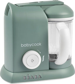 Béaba Babycook Solo Eucalyptus - 4-in-1 Stoomkoker & Blender - XL 1,1L - Snel & Gezond