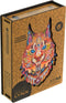 UNIDRAGON Houten Puzzel Voor Volwassenen Dier - Voorzichtige Lynx- 187 stukjes - Medium 22x33 cm