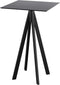 Infinity Statafel Zwart Frame + Zwart HPL 70x70 cm - Essentials 120041077
