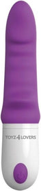 TOYZ4LOVERS - ELYS RHINHORN SILICONE VIBRATOR 9 INTENSITIES PURPLE