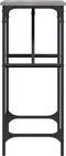vidaXL - Wandtafel - 75x32x75 - cm - bewerkt - hout - grijs - sonoma - eikenkleurig