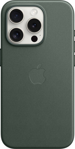 Apple iPhone 15 Pro - FineWoven Case met MagSafe - Imitatiesuède - Evergreen