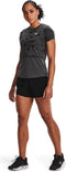 Under Armour UA Fly By 2-in-1 Shorts - Dames Sportbroek - Maat S - Zwart