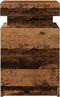 vidaXL - Nachtkastjes - 2 - st - met - LED - 35x39x55 - cm - hout - oud - houtkleurig