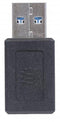 Manhattan 354653 - USB 2.0 Adapter - USB-A naar USB-C - Zwart