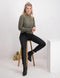 ONLY ONLHUSH LIFE MID SK COAT ANK 019 NOOS - Dames Broek - Skinny - Zwart