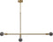 Atmooz - Hanglamp Dots S - E27 - Industrieel - Woonkamer / Slaapkamer / Eetkamer - Plafondlamp - Kleur : Goud Brons - Metaal - Hoogte : 95cm