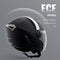 Motorcycle Helmet, 3/4-Face, Smart Street ABS & High Density Helmet with Bluetooth Slot & Interchang