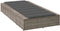 vidaXL - Ligbed - met - zwevend - kussen - poly - rattan - grijs