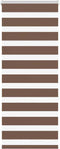 vidaXL - Zebra - rolgordijn - 55x150 - cm - stofbreedte - 50,9 - cm - polyester - bruin