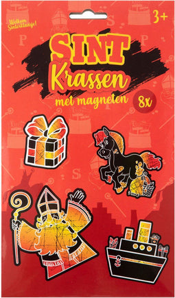Sinterklaas Krasmagneten, 8st.