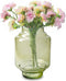 Jodeco Bloemenvaas Lotus - transparant groen - glas - D17 x H25 cm - trap vaas