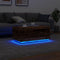 vidaXL - Salontafel - met - LED-verlichting - 90x50x40 - cm - oud - houtkleurig