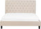 REIMS - Tweepersoonsbed - Beige - 160 x 200 cm - Polyester
