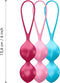 Satisfyer Balls, lustkogels trainings-set, bonte dubbele kogels voor meer seksplezier, 3,4 cm, 3 delen