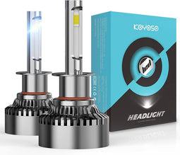 H7 LED auto koplampen - 2 stuks - 20000LM/ 120W - IP 68 - Koplampen - 6000K koelwitte kleur - 300 % Helderder dan origineel halogeen - Geen verstrooiing - Geen donkere vlek - Beste keuze om uw lampen te upgraden