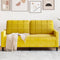 vidaXL - Tweezitsbank - 140 - cm - fluweel - geel