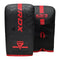 RDX Sports - F6 - Boxing Bag Mitts - Quadro Dome B1 - Matzwart met Rood