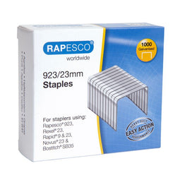 Rapesco - Nieten heavy duty 923 23mm 1000st zilver | 10 stuks