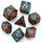 Dobbelstenenset Metaal Draken Schub - D4 D6 D8 D10