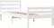 vidaXL - Bedframe - massief - hout - wit - 90x190 - cm