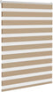 vidaXL - Zebra - Blind - 105x100 - cm - stofbreedte - 100,9 - cm - polyester - zandbruin