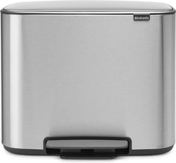 Brabantia Bo - Pedaalemmer - 11 + 23 liter - Matt Steel Fingerprint Proof