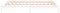 vidaXL - Bedframe - LED - massief - hout - wit - 180x200 - cm