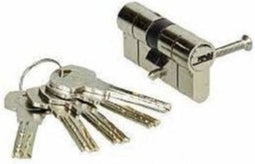 Yale 2100 - Hoogbeveiligde cilinder 30x30mm - 5 omkeerbare sleutels - Vernikkeld