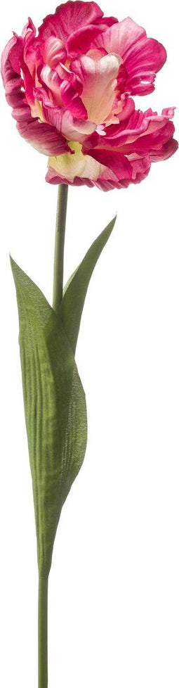 Emerald - Kunstbloem Tulp Paris 66cm zachtroze - Kunstplanten voor binnen