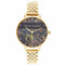 Olivia Burton Varsity Gold Bracelet - OB16VS01 - Dameshorloge - Goud - Zwart - 34 MM