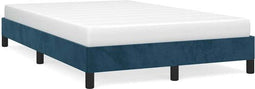 vidaXL - Bedframe - Fluweel - 120x190 cm - Donkerblauw