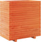 vidaXL - Plantenbak - 70x40x72,5 - cm - massief - grenenhout - wasbruin