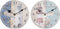 Muurklok DKD Home Decor Multicolour Koplamp Hout MDF Mediterrane (2 Stuks) (20 x 3 x 20 cm)